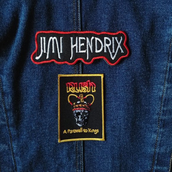 👾 2/$15: JIMI HENDRIX iron on patch - Picture 2 of 2